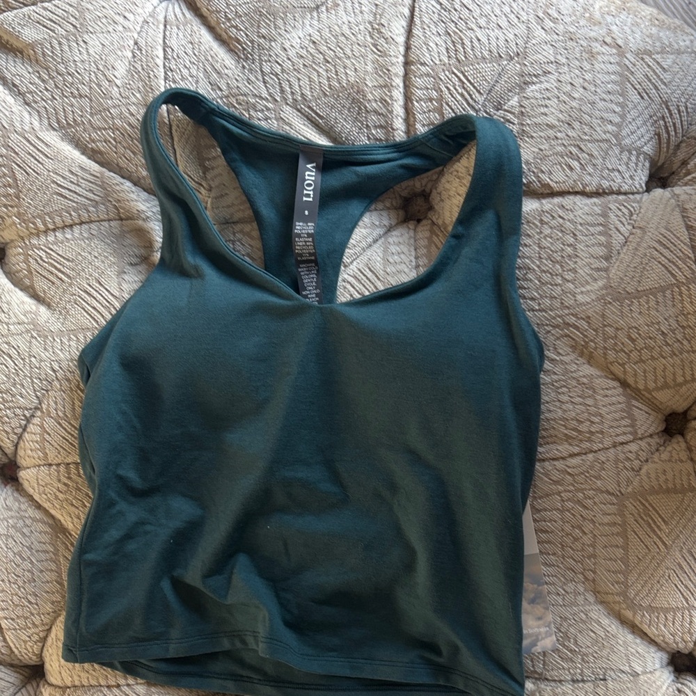 VUORI Halo Performance Crop Racerback Tank Top